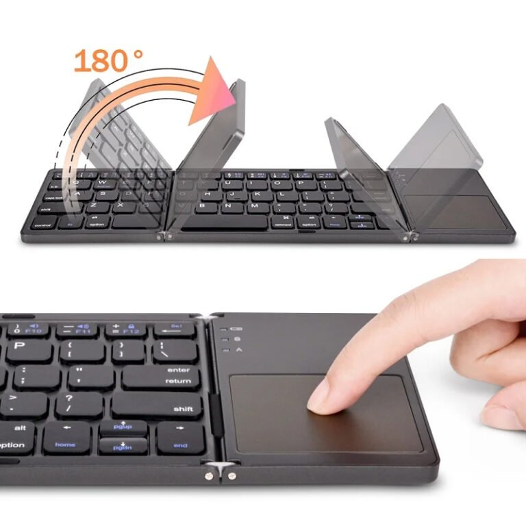 Mini faltbare kabellose Tastatur mit berührungsempfindlicher Oberfläche Užsisakykite Trendai.lt 5