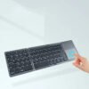 Mini faltbare kabellose Tastatur mit berührungsempfindlicher Oberfläche Užsisakykite Trendai.lt 35